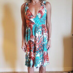 Milly Vintage Dress with Wooden Loops